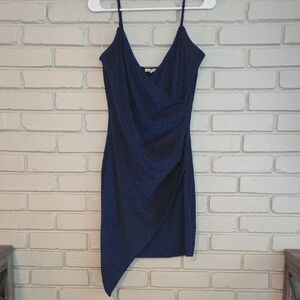 Charlotte Russe Navy Asymmetrical Dress